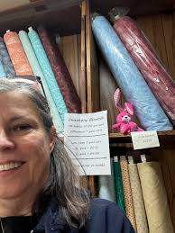 Hopper at Loretta's Quilt Shop in Whitney, TX.