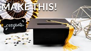 Trace the tab on the blank square piece of paper from the printable and cut it out. Celebrate Your Grad With This Diy Grad Cap Holder Evite
