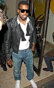 Kanye West Leather Jacket Bowtie Mens Fashion Urban Mens Fashion Casual Urban Kanye Fashion