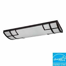 Our selection of modern fluorescent lighting can match your home's decor and budget. Winslow 4 Light Flush Mount Ceiling Warm Mahogany Fluorescent Light Hbf1332 273 At The Home Depot 134 Fluorescent Light Hampton Bay Flush Mount Ceiling