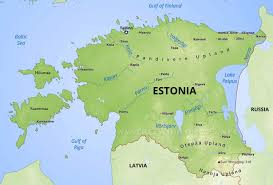 Estonia (republic of estonia), ee. Estonia Physical Map Coinzodiac