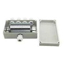 Waterproof Wiring Junction Box 158*90*60mm & UK2.5B Din Rail Terminal  Blocks Kit