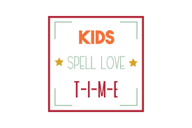 Kids Spell Love T I M E Quote Svg Cut Graphic By Thelucky Creative Fabrica