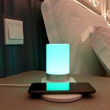( 3.5 ) stars out of 5 stars 11 ratings , based on 11 reviews Bedside Led Lamp With Wireless Charger Lxory