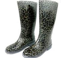 Womens leopard print rain boots sales