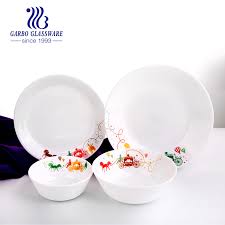 Antique plates can pose a special risk. China 12pcs White Opal Glass Dinnerware Set For Home Lead Free Opal Glass Plate Dinner Dish Microwave Safe Bys012002 T43 China White Opal Glass Dinnerware Set And Opal Glass Dinnerware Set Price