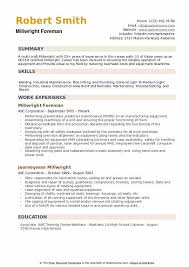 This tutorial is about how to create a cv for diploma engineers. Millwright Resume Samples Qwikresume
