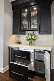 Did you scroll all this way to get facts about mini fridge cabinet coffee bar? Mini Fridge Drawers And Ice Maker In Bar Transitional Home Bar Other By Marvista Design Build Houzz