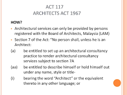 The board of architects malaysia is a statutory authority responsible for the enforcement of the architects act 1967. Why Part 3 Ppt Download