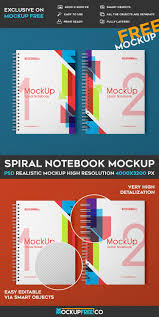 Spiral Notebook Free Psd Mockup On Behance Mockup Free Psd Free Notebook Free Psd