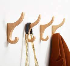 Oak Home Use Solid Wood Hooks Coat Hook Decorative Wall Hooks Etsy Decorative Wall Hooks Wood Hooks Bathroom Towel Hooks