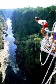 Bungy Jumping Off Victoria Falls Bridge Above The Zambezi River I Dare You Bungee Jumping Victoria Falls Travel