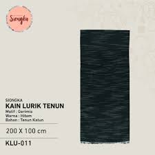 Namun para pengrajin tenun troso kini lebih mengutamakan aspek dagang, yang mana motif tenun dibuat sesuai dengan permintaan konsumen, sehingga bentuk motif selalu berubah dan tidak memiliki ciri khas yang identik dengan wilayah jepara. Kain Lurik Motif Gerimis Hitam Shopee Indonesia