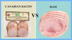 Image result for when from ham /is /; VS /CANADIAN BACON//: