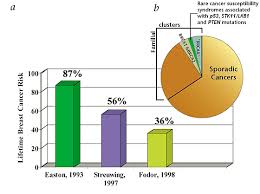 However, when a strong family history of breast and/or ovarian cancer is present, there may be reason to believe that a person has inherited an abnormal gene linked to higher breast cancer risk. Breast Cancer Genetics What We Know And What We Need Nature Medicine