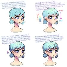 Inspiration and samples for male anime. Open Commissions Put Chibi Robo On Switch On Twitter A Basic But Detailed Anime Hair Coloring Tutorial Digitalart Animestyle Arttutorial Animetutorial