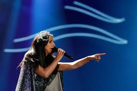 Eurovision song contest / youtube. Kyiv Ukraine 12 Mai 2017 Jamala Aus Der Ukraine Bei Der Grossen Generalprobe Wahrend Des Eurovision Song Contest In Kyiv Ukraine Lizenzfreies Foto Und Stockbild