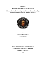 Pelaksanaan setiap proposal yang disarankan dan disetujui. Proposal Pengajuan Magang Pt Central Mot