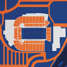 Albertsons Stadium Map Art