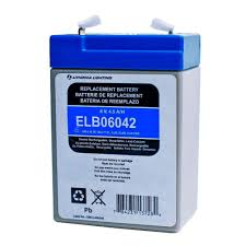 Lithonia Lighting 6 Volt Lead Calcium Plastic Replacement Battery For Emergency Exit Lighting Elb06042 The Home Depot