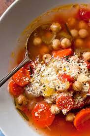 Chickpea Vegetable Soup With Parmesan Rosemary And Lemon Recipe Recipe Recipes Chickpea Nyt Cooking