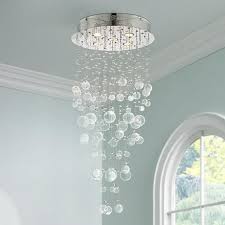 Chrome And Glass Spheres 39 1 4 High Halogen Ceiling Light U0771 Lamps Plus Ceiling Lights Bathroom Chandelier Lighting Bathtub Lighting