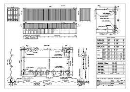 Technical Drawing Of 40ft High Cube Shipping Container Shipping Container Dimensions Container Dimensions Shipping Container