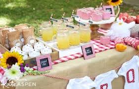 47 Ideas For Backyard Bbq Baby Shower Ideas Red Gingham Barbecue Baby Shower Baby Shower Bbq Outdoor Baby Shower