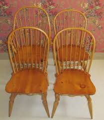 Ethan Allen Set Of 4 Country Craftsman Bowback Windsor Chairs 19 6300 Ethanallen Country Chair Craftsman Dining Room Primitive Dining Rooms