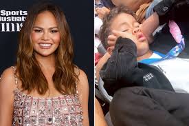 Chrissy Teigen Shares Video of Son Miles Asleep at the Olympics