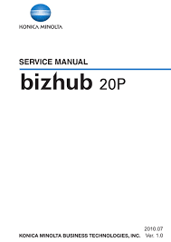 Konica minolta will send you information on news, offers, and industry insights. Konica Minolta Bizhub 20p Service Manual Pdf Download Manualslib