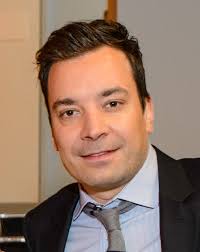 Jimmy fallon hosts the tonight show and interviews celebrities, plays games with them and has a musical or comedic guest perform. Jimmy Fallon Wikipedia