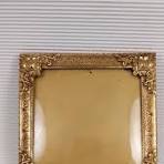 Vintage gouden metalen lijst voor foto gemaakt in Denemarken