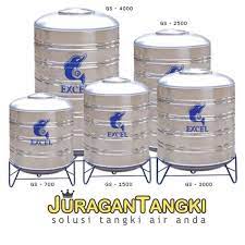 Kuat, tahan lama, higienis dan tak tertandingi. Jual Tangki Air Stainless Excel Gs 2200 Kaki Toren Tandon Air 1100 Liter Jakarta Utara Juragan Tanki Tokopedia