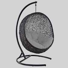 Encase Swing Outdoor Patio Lounge Chair Gray Modway Patio Swing Chair Swinging Chair Patio Lounge Chairs