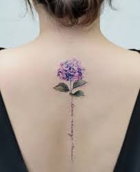 Image Result For Hydrangea Tattoo Flower Spine Tattoos Tattoos Trendy Tattoos