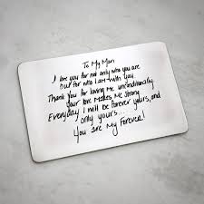 Custom Handwritten Wallet Insert In 2020 Thoughtful Gifts For Him Surprise Gifts For Him Bday Gifts For Him