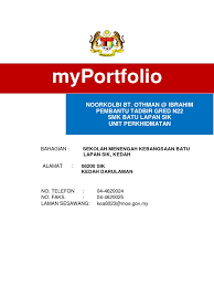 ` myportfolio penolong pegawai tadbir bahagian khidmat pengurusan cawangan inovasi dan kualiti bahagian : My Portfolio Pn Kolbi