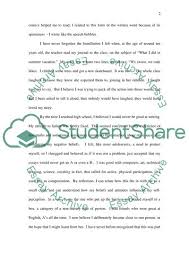 Then, authors should use a personal account, highlighting a positive or negative experience and areas of strength or weakness. Reflective Essay My Experiences As A Writer Personal Statement