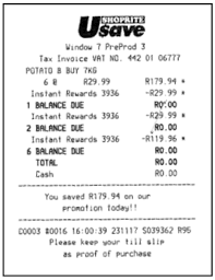 Examples of cash till slips. Https Www Rainmakermedia Co Za Styleguides Instore Till Slip Rewards Spec Pdf