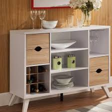 Voorhies Buffet Table With Wood Cutout Drawers