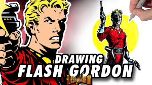 Flash gordon dessin la tette. Flash Gordon Speed Drawing Comic Book Style Youtube