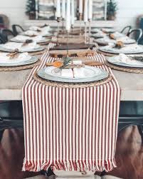 Just A Few Ikea Hacks Use Throw Blankets As Table Runners These Are Two Ikea Tuvalie Throws And Dish Towels As Napkins T Long Table Runner Table Ikea Table