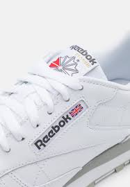 Reebok Classic CLASSIC LEATHER UNISEX - Trainers - white - Zalando.co.uk