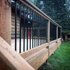The cable is installed within an existing deck frame with the posts no more than 42 apart to avoid cable sagging and bending. Top 70 Best Deck Railing Ideas Outdoor Design Inspiration