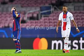 Neymar messi wallpapers wallpaper cave. Kylian Mbappe Psg V Lionel Messi Barcelona Champions League 2021 Images Football Posters