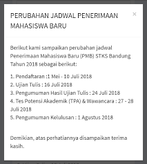 Hari ini, selasa (23/6/2020) adalah hari terakhir pendaftaran semua sekolah kedinasan, termasuk stis. Imn Stks Bandung Posts Facebook