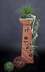 Rost Saule Schale Rs102 S11 Saulen Konisch Herzlich Willkommen Kostenloser Versand Garten In 2020 Yard Ornaments Pillars Planter Pots