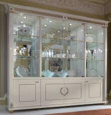 As you can see in the photo, this is not a huge dining room. Showcase Of Solid Wood And Tempered Glass Arcade Plus Turri Luxury Furniture Mr