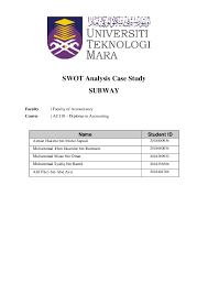 Doc Subway Company Analysis Aiman Hakimi Mohd Sapudi